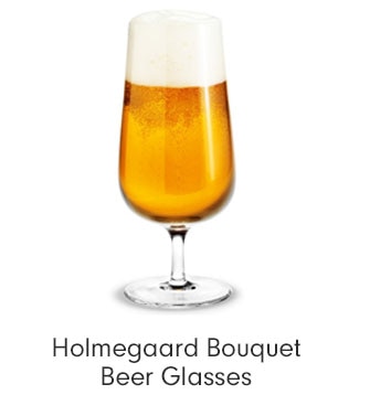 Holmegaard Bouquet Beer Glasses