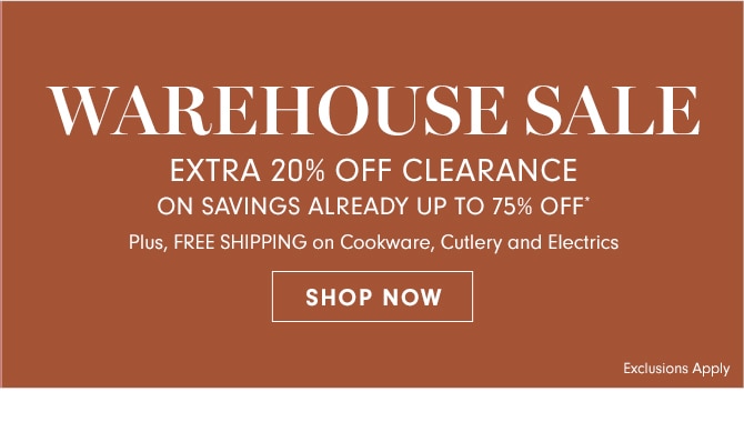 UP TO 75% OFF CLEARANCE - SHOP IN STORES & ONLINE