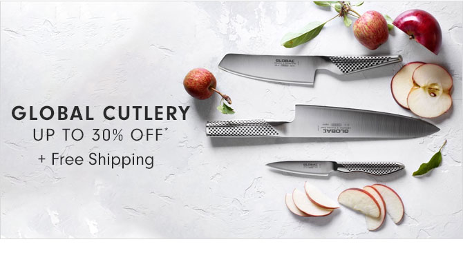 GLOBAL CUTLERY UP TO 30% OFF* + Free Shipping