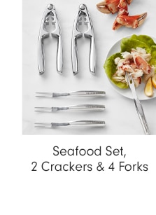 Seafood Set, 2 Crackers & 4 Forks