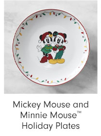 Mickey Mouse and Minnie Mouse™ Holiday Plates