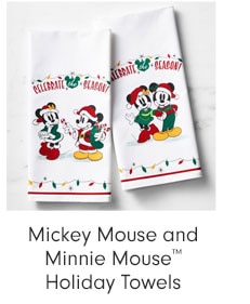 Mickey Mouse and Minnie Mouse™ Holiday Towels