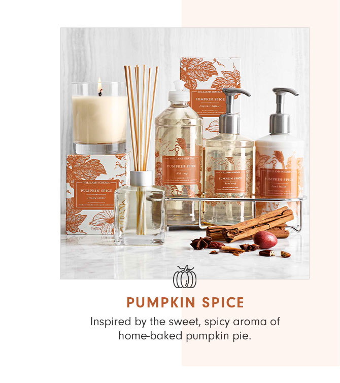 PUMPKIN SPICE - Inspired by the sweet, spicy aroma of home-baked pumpkin pie.