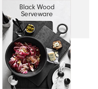 Black Wood Serveware