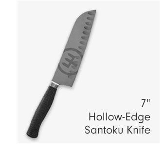 7" Hollow-Edge Santoku Knife