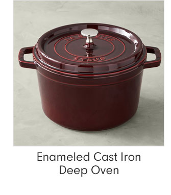 Enameled Cast Iron Deep Oven