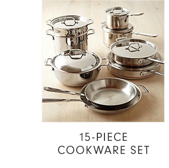 15-PIECE COOKWARE SET