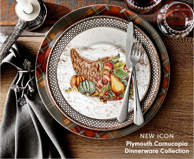 NEW ICON - Plymouth Cornucopia Dinnerware Collection