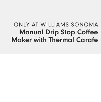 Manual Drip Stop Coffee Maker with Thermal Carafe