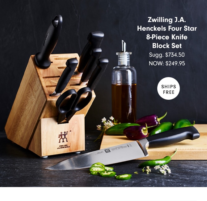 Zwilling J.A. Henckels Four Star 8-Piece Knife Block Set - NOW: $249.95 