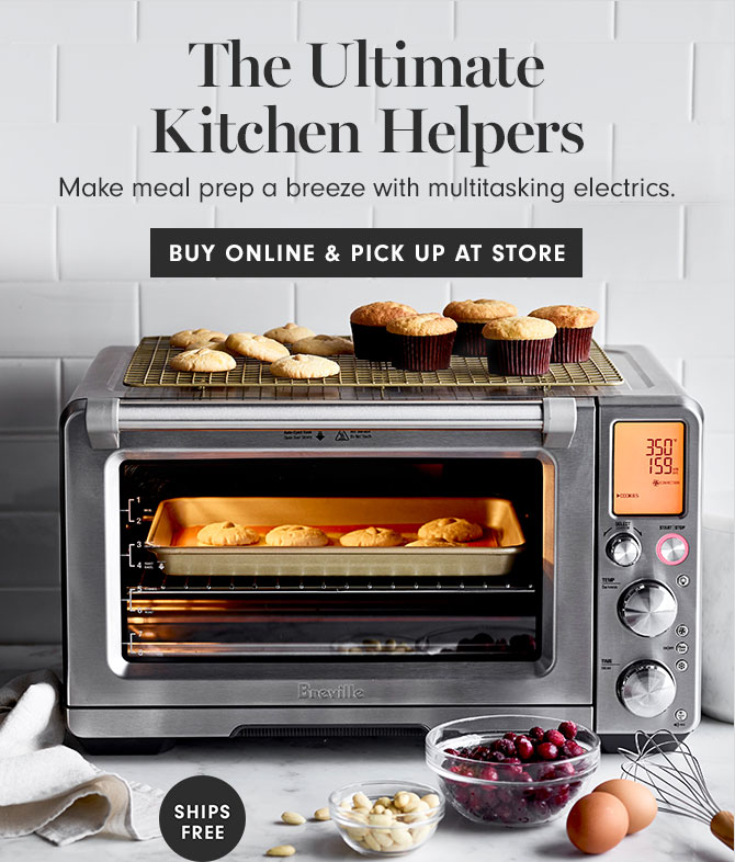 The Ultimate Kitchen Helpers - Make meal prep a breeze with multitasking electrics. BUY ONLINE & PICK UP AT STORE