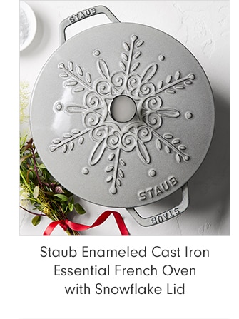Stub Enameled Cast Iron Essential French Oven with Snowflake Lid