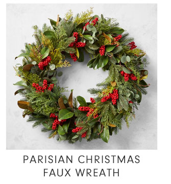 PARISIAN CHRISTMAS FAUX WREATH