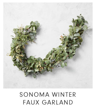 SONOMA WINTER FAUX GARLAND