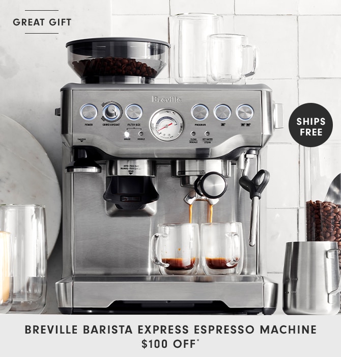 BREVILLE BARISTA EXPRESS ESPRESSO MACHINE - $100 OFF*