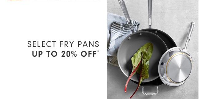 SELECT FRY PANS - UP TO 20% OFF*