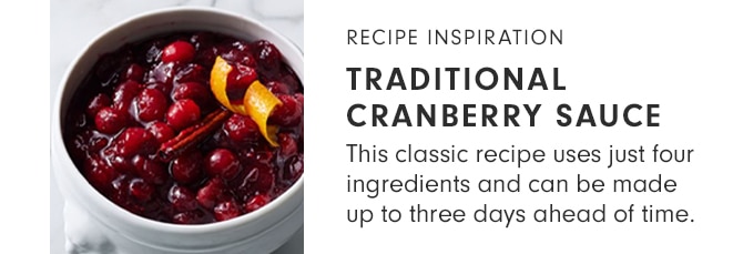 TRADITIONAL CRANBERRY SAUCE