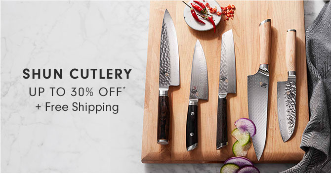 SHUN CUTLERY UP TO 30% OFF* + Free Shipping