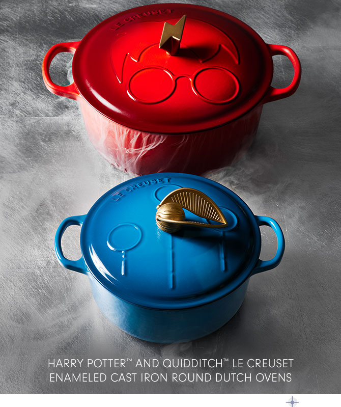 HARRY POTTER™ AND QUIDDITCH™ LE CREUSET ENAMELED CAST IRON ROUND DUTCH OVENS