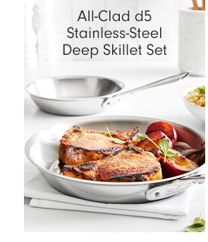 All-Clad d5 Stainless-Steel Deep Skillet Set