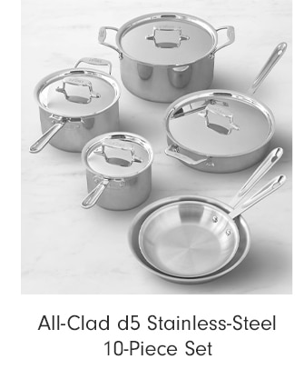 All-Clad d5 Stainless-Steel 10-Piece Set