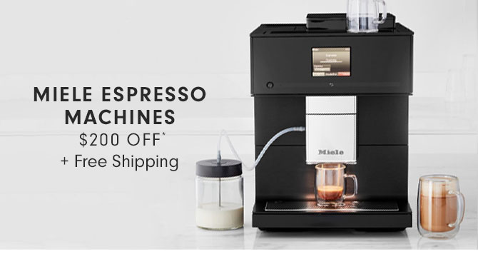 MIELE ESPRESSO MACHINES $200 OFF* + Free Shipping