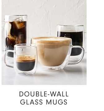 DOUBLE-WALL GLASS MUGS