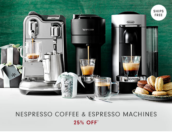 NESPRESSO COFFEE & ESPRESSO MACHINES - 25% OFF*