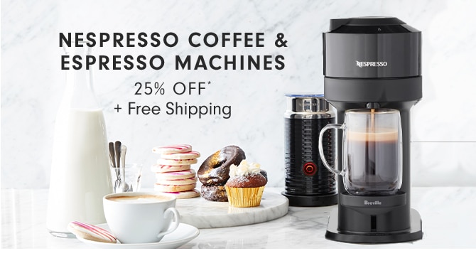 NESPRESSO COFFEE & ESPRESSO MACHINE - 25% OFF* + Free Shipping