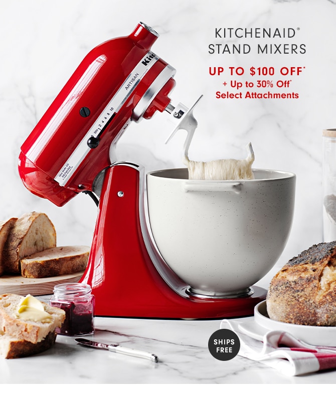 KITCHENAID® ARTISAN 5-QT. STAND MIXERS - $80 OFF* + Up to 30% Off* Select Attachments