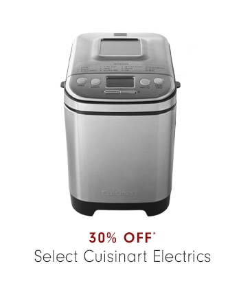 30% OFF* Select Cuisinart Electrics