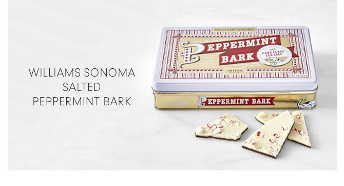 WILLIAMS SONOMA SALTED PEPPERMINT BARK