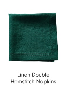 Linen Double Hemstitch Napkins