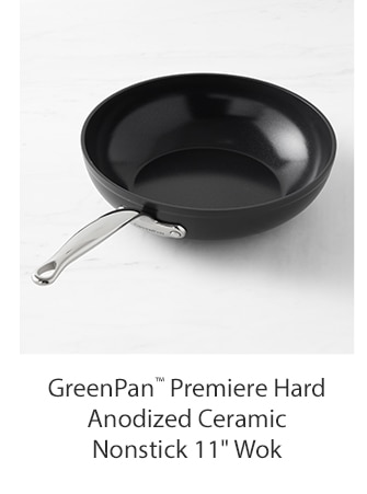 GreenPan™ Premiere Hard Anodized Ceramic Nonstick 11" Wok