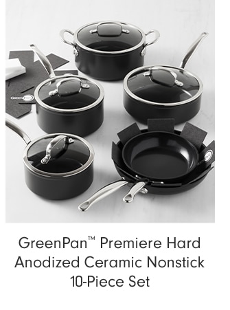 GreenPan™ Premiere Hard Anodized Ceramic Nonstick 10-Piece Set