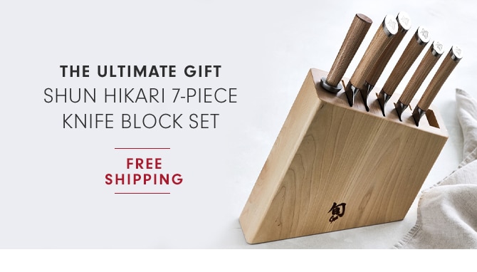 SHUN HIKARI 7-PIECE KNIFE BLOCK SET