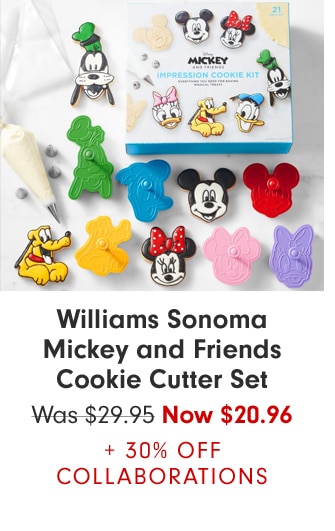 Williams Sonoma Mickey and Friends Cookie Cutter Set - Now $20.97 + 30% off collaborations