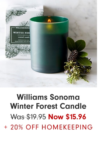 Williams Sonoma Winter Forest Candle - Now $15.96 + 20% Off Homekeeping