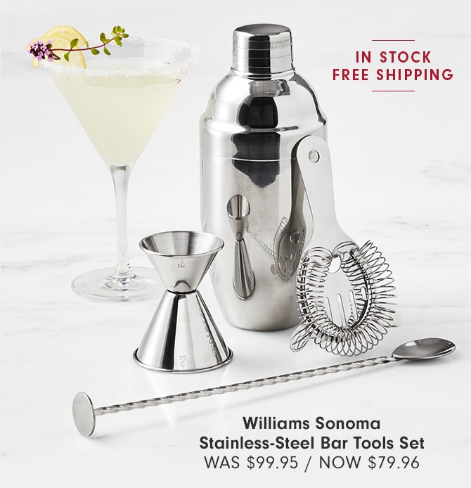 Williams Sonoma Stainless-Steel Bar Tools Set - NOW $79.96