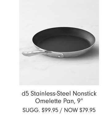 d5 Stainless-Steel Nonstick Omelette Pan, 9" - Now $79.95