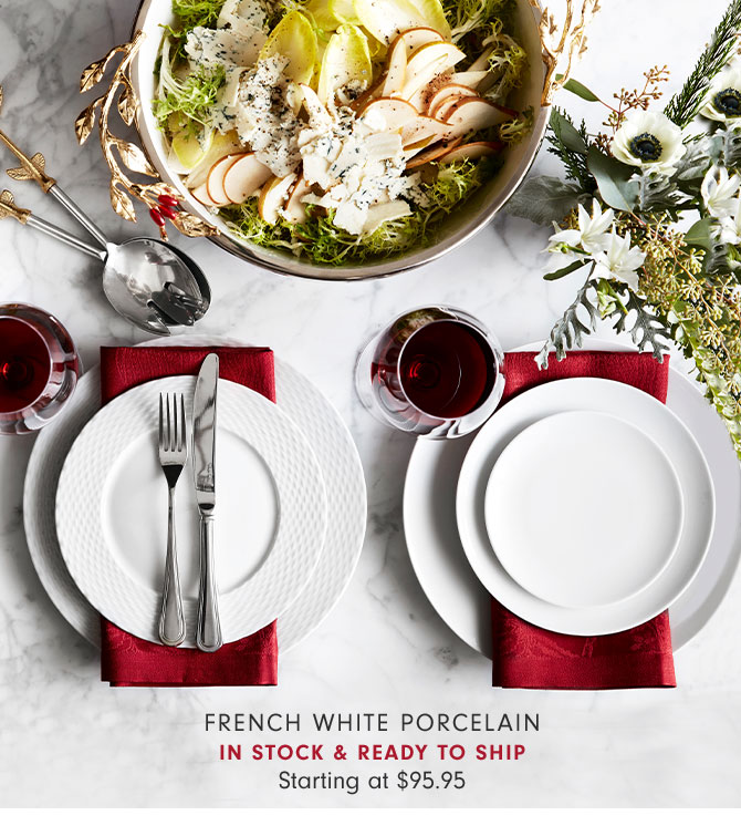 FRENCH WHITE PORCELAIN IN STOCK & READY TO SHIP - Starting at $95.95