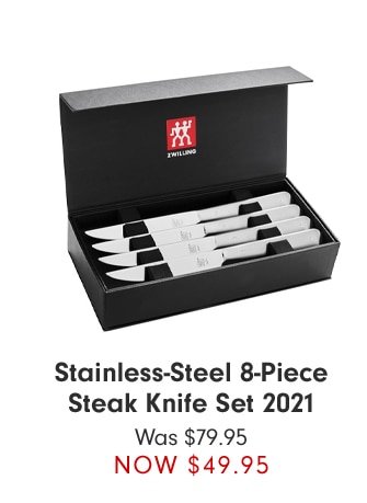 Stainless-Steel 8-Piece Steak Knife Set 2021 - NOW $49.95