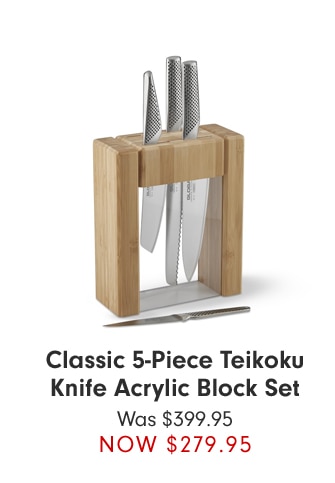 Classic 5-Piece Teikoku Knife Acrylic Block Set - NOW $279.95