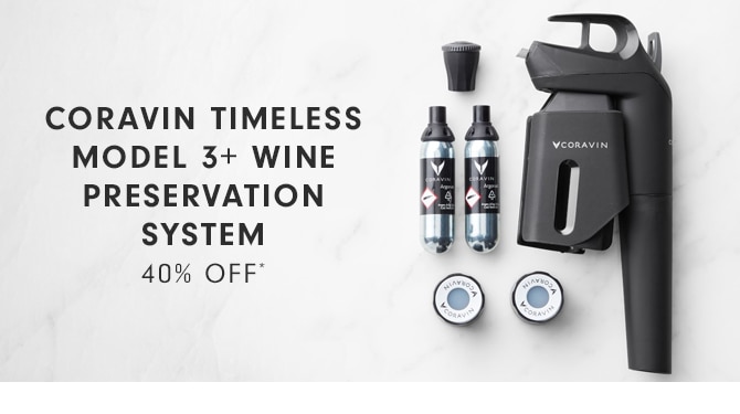 CORAVIN TIMELESS 3+ SYSTEM - 40% OFF*