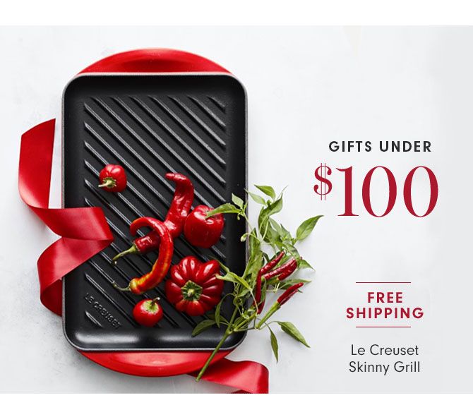 GIFTS UNDER $100 - Le Creuset Skinny Grill