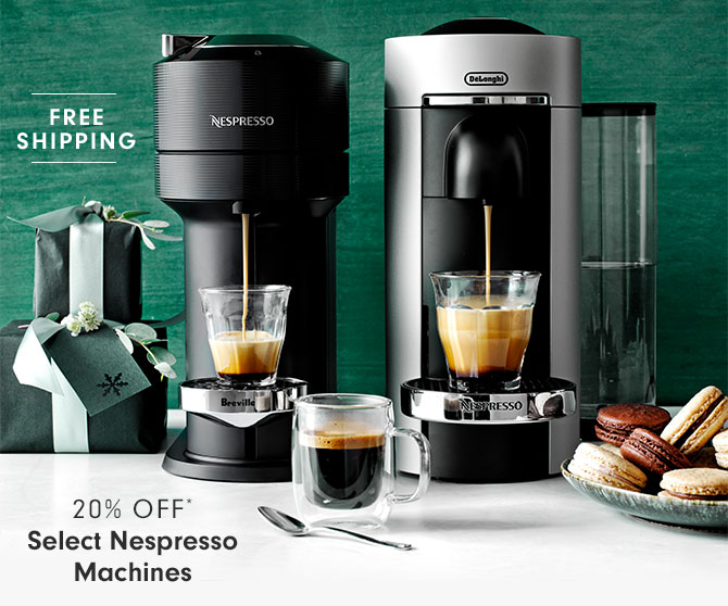 20% OFF* Select Nespresso Machines