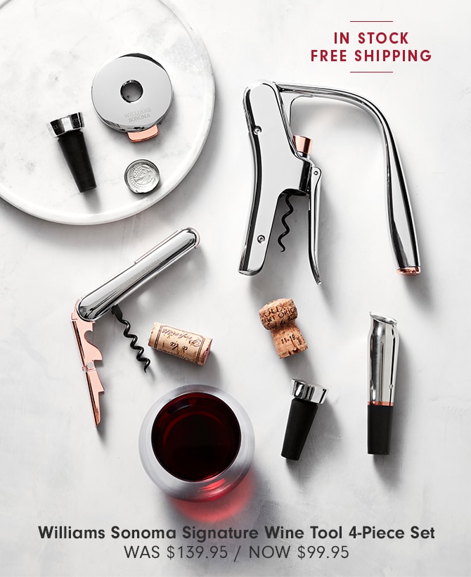 Williams Sonoma Signature Wine Tool 4-Piece Set - NOW $99.95