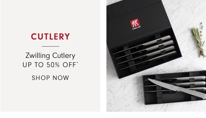 SCUTLERY - Zwilling Cutlery - UP TO 50% OFF* - SHOP NOW