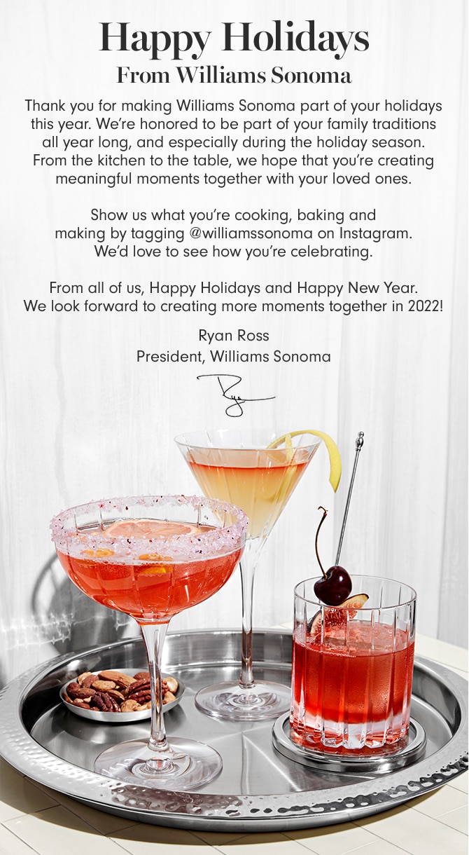 Happy Holidays From Williams Sonoma