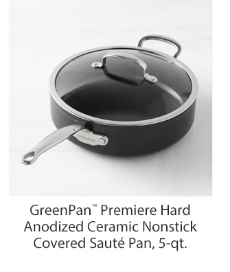 GreenPan™ Premiere Hard Anodized Ceramic Nonstick Covered Saute Pan, 5 qt.